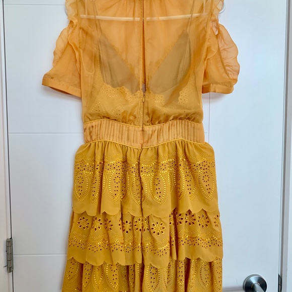 Self Portrait Golden Mini Dress - Picture 2 of 2
